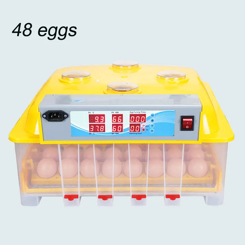Top selling newly design full automatic mini egg incubator hatching 48 eggs for sale