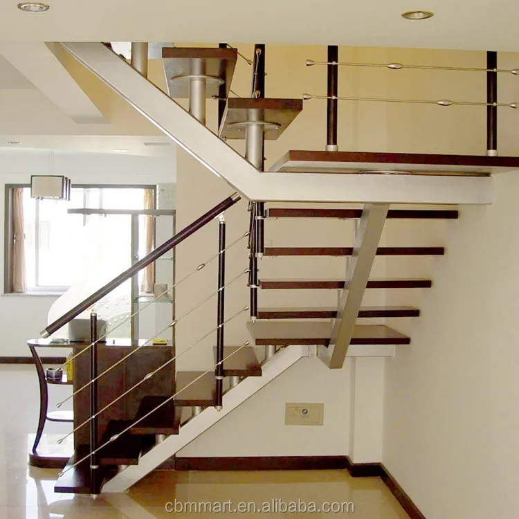 Stair staircase string home remodeling design house renovations solid wood 0306-a9