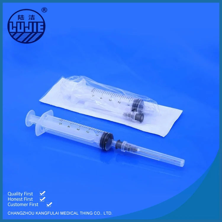 
2Ml Disposable Syringe With Injection Needle,Disposable Syringe Of China 