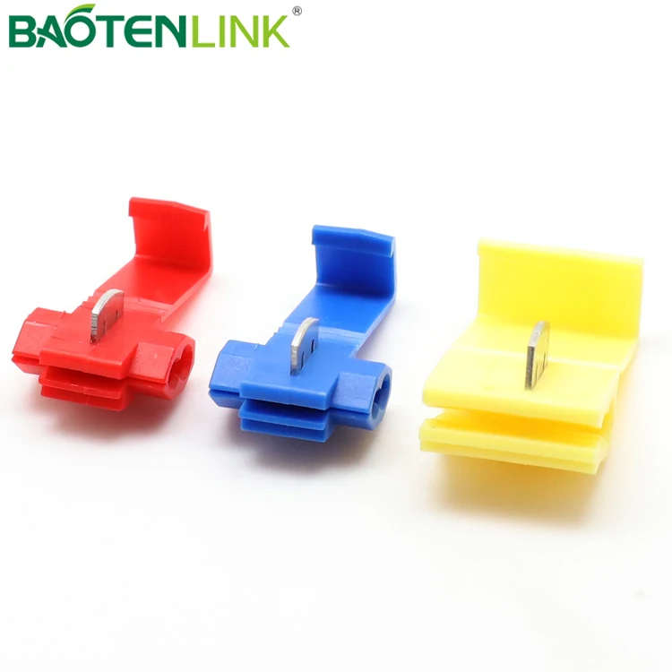 Нейлоновый t-образный кран BAOTENG, разъем красного цвета 878100, Шотландский замок быстрого сращивания