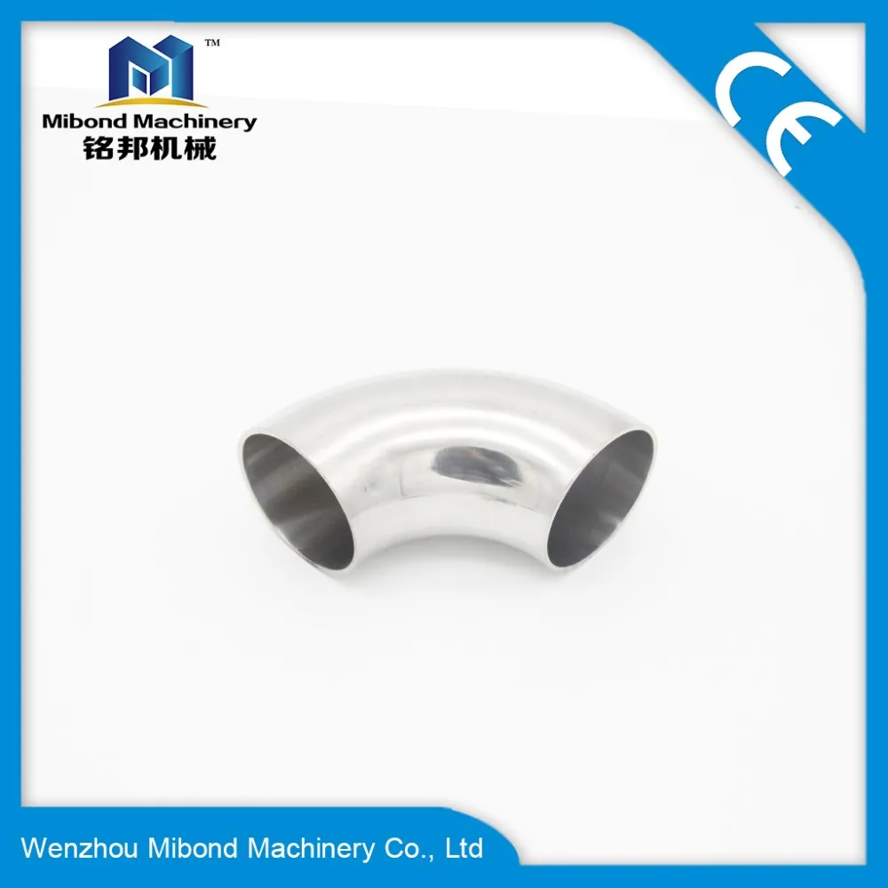 4 inch 3A/SMS/ISO/DIN Sanitary welded Elbow 90Degree Fitting SS 304/Male female Union type Elbow(Control Pneumatic Valve)