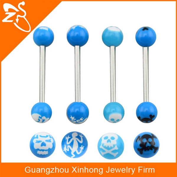 Stainless Steel Penis Tongue Ring alien Design Body Jewelry Manufacturer Product Cool Model