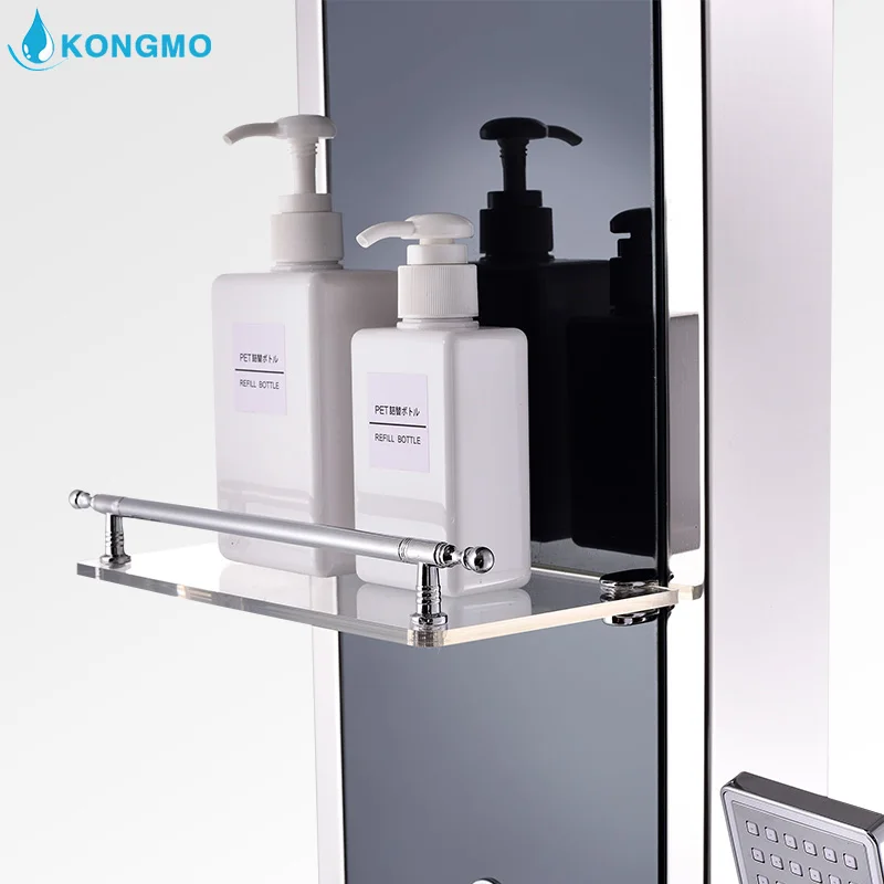 304 Massage Shower Body Jets With 4 Way Shower Diverter Water Temperature Changeable Column Panel Systems 8002