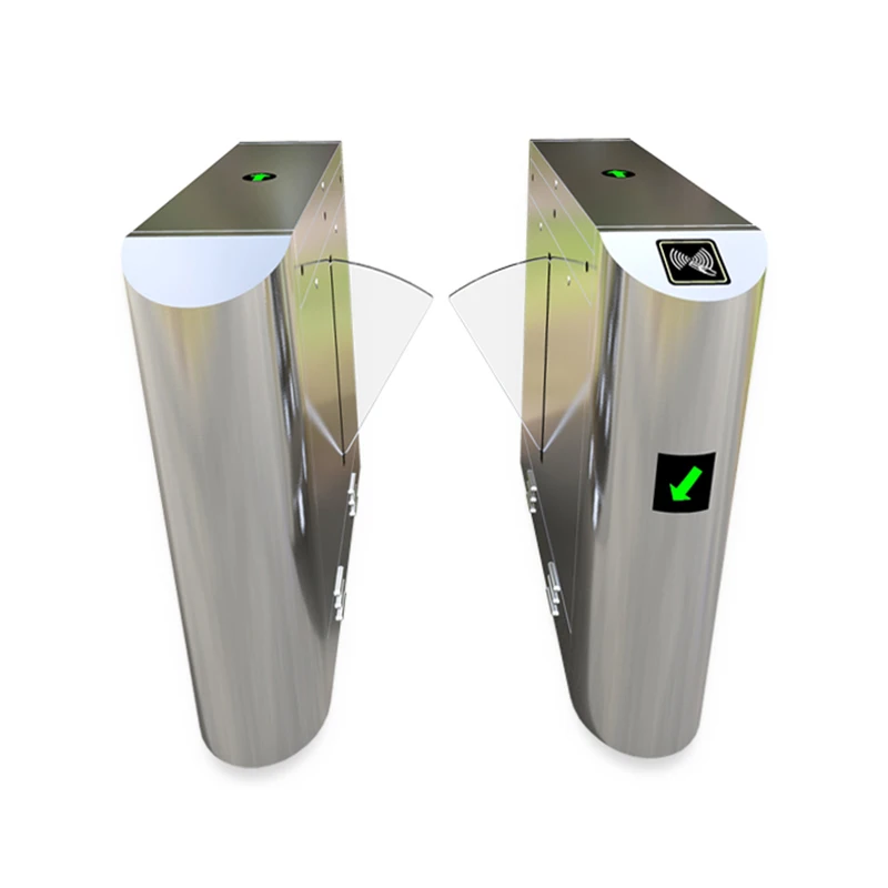 Fingerprint Access Control Flap Barrier Building Counter Electronic Turnstile For Ticket Management System