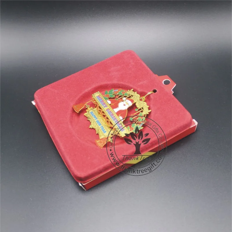 2017 new hot item brass etched 3d metal Christmas gift