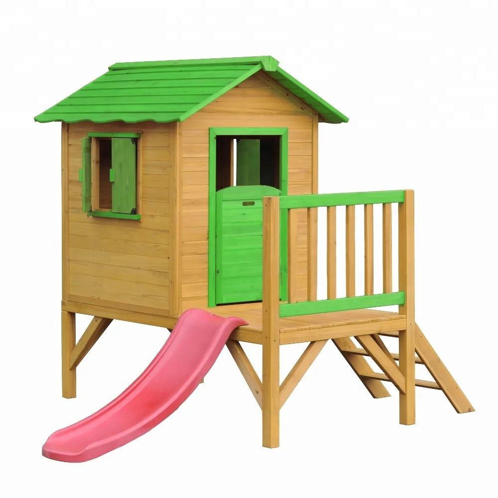 
Wholesale Cedar Outdoor Wooden Kids Garden Playhouse 