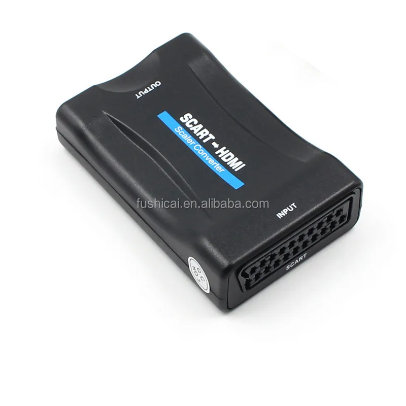 Scart to HD-MIConverter Adapter 1080P 60Hz for DVD Set-top Box HDTV PAL NTSC