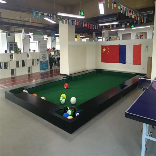 Деревянная игровая площадка бильярдный стол для игры в снукбол развлечения