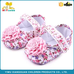 Wholesale flower design baby girl shoes infant shoes