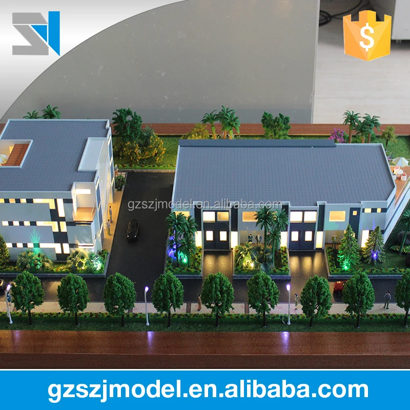 Fashion Dutch villa architectural model making materials