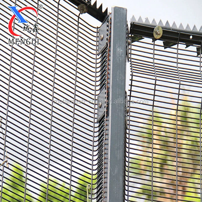 High security 358 anti climb wire mesh fence /razor barbed protecting fencing/spike fencing for sale
