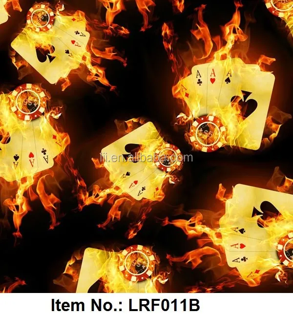 No.LF015A cool flame hydrographic film & water transfer printing film Liquid Image