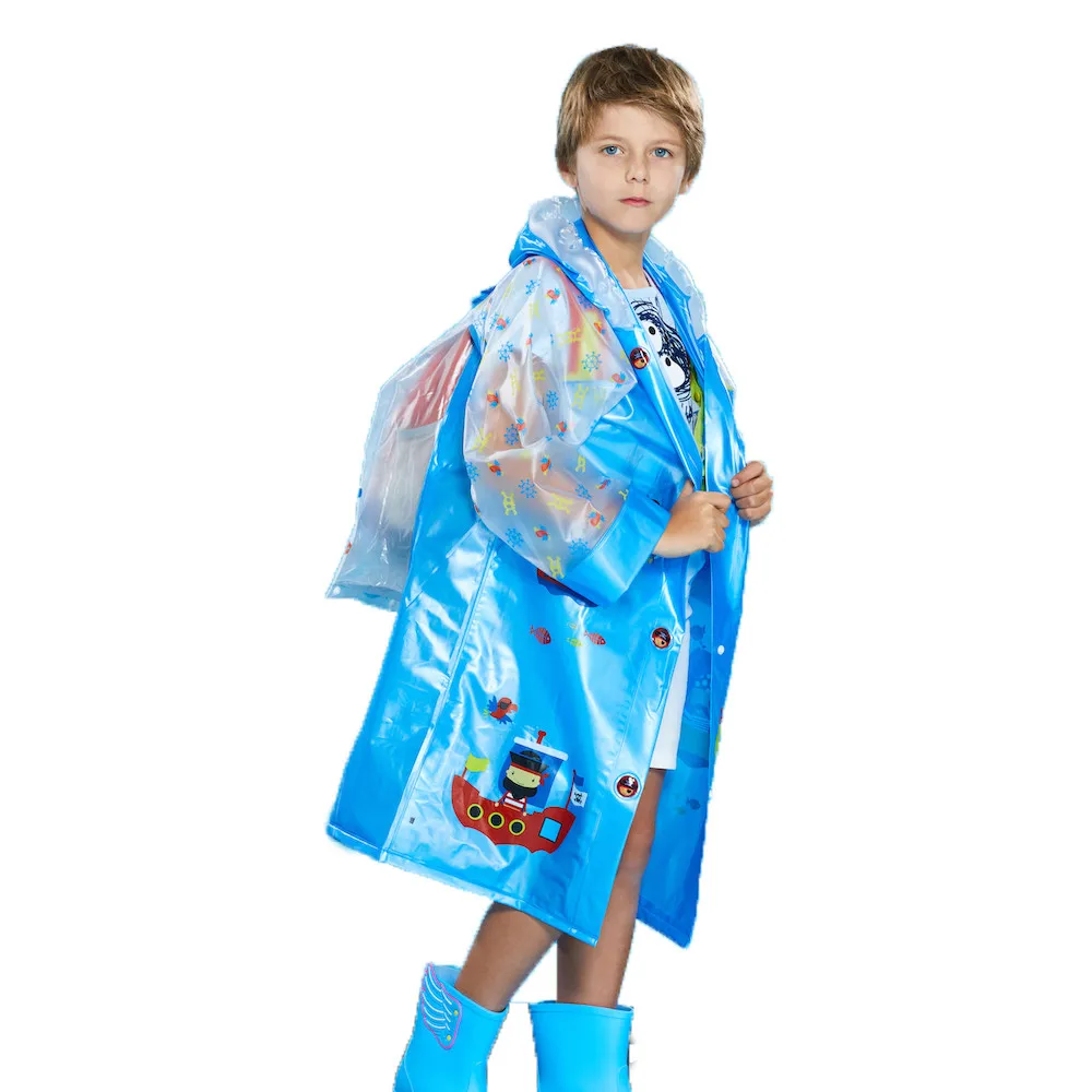 2019 Hot Sale Cartoon Cheap Pvc Duck Raincoat For Kids