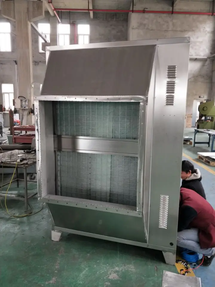 Strong Deodorization Capability and Noiseless UV Photocatalytic Oxidation Industrial Exhaust  Gas Purification Equipment