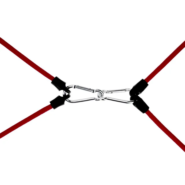 10mm multi-function luggage rope bungee cord with safety carabiner hook