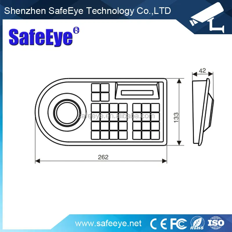 Analog Pan Tilt Camera Joystick Keyboard PTZ Controller / Keyboard with Joystick / PTZ Dome Camera Joystick Keyboard Controller