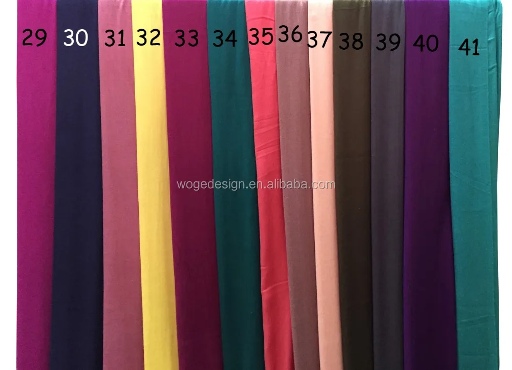 Classic UK beautiful popular hijabs factory wholesale ladies plain solid viscose scarfs pashmina with 41colors available stock
