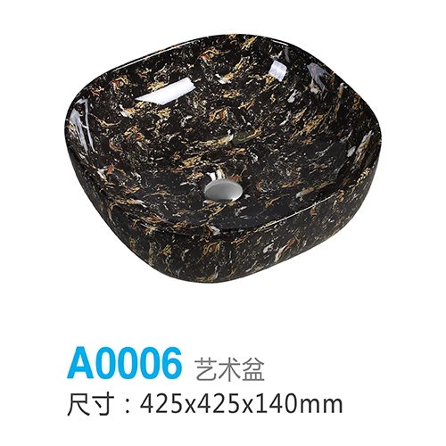 Artificial stone hand basin ceramic hand wash basin sink dimensions
