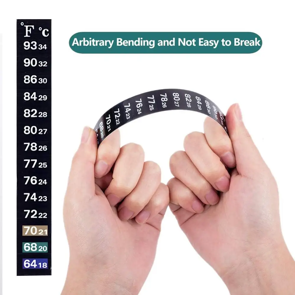 Горизонтальная клейкая лента термометра, цифровой дисплей температуры
