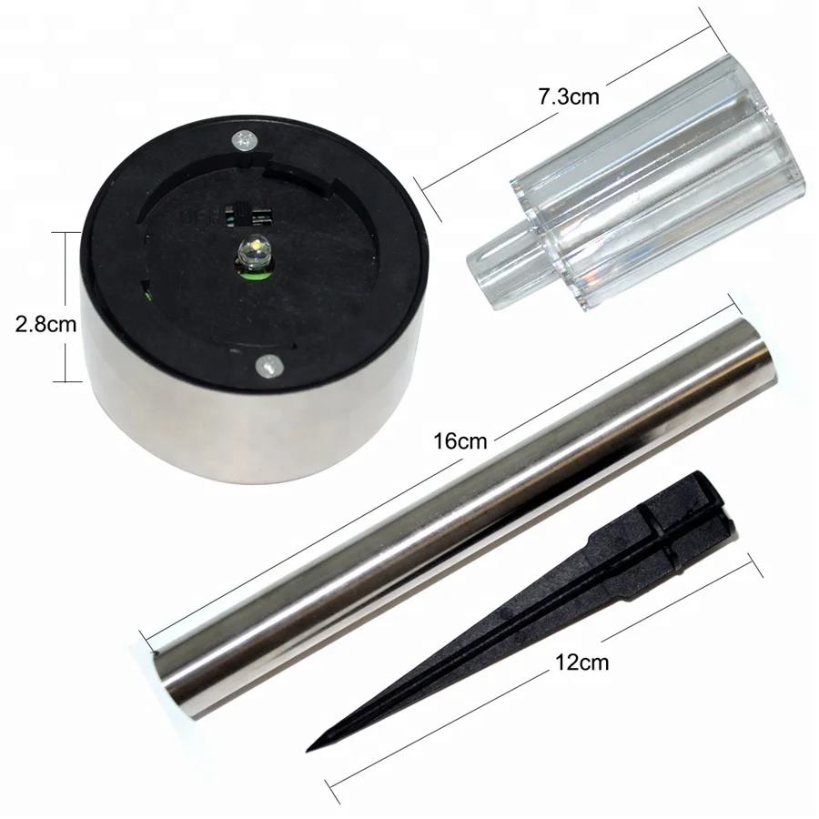 Solar Garden Lights Outdoor 12 Pack, LED Solar Powered Pathway Lights, Stainless Steel Landscape Lighting For Lawn, Patio, Yard