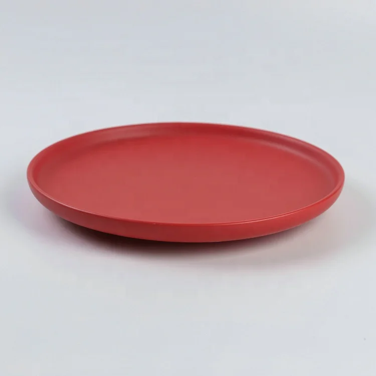 
Hot selling solid color turkish cheap bulk stoneware porcelain dinner plates 