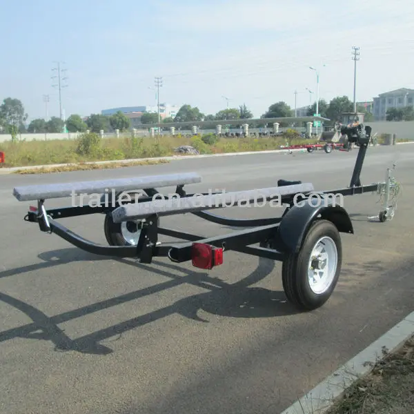 Premium Powder Coated Steel Single Axle Jet Ski Double Watercraft Axle Boat Trailer