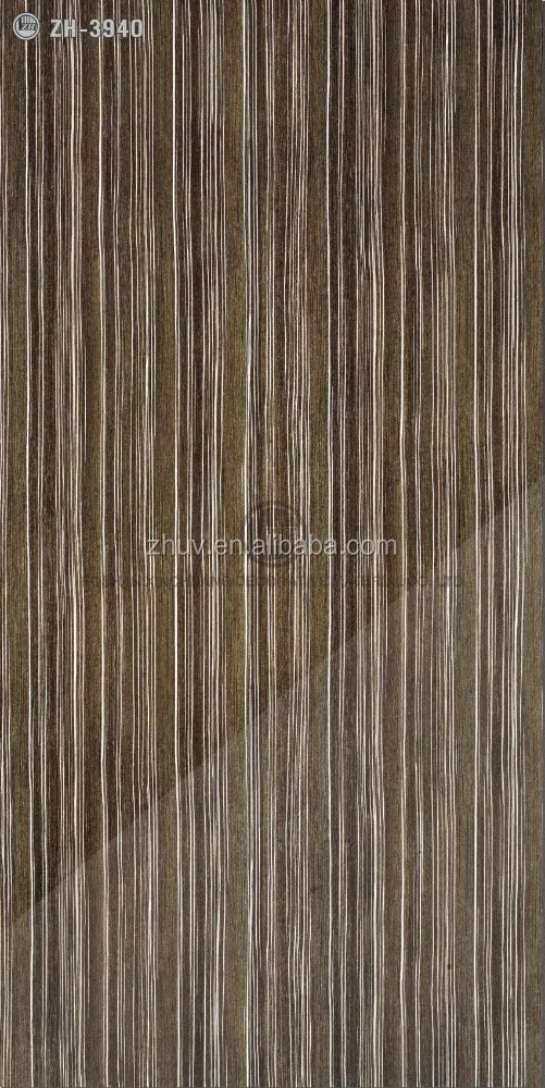 Wood Graind Design And Solid Color High Glossy UV MDF Panel