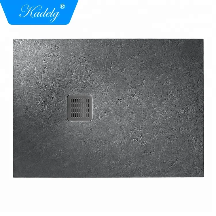 Hot in Spain 80x100 grey bathroom cheap price resin shower tray