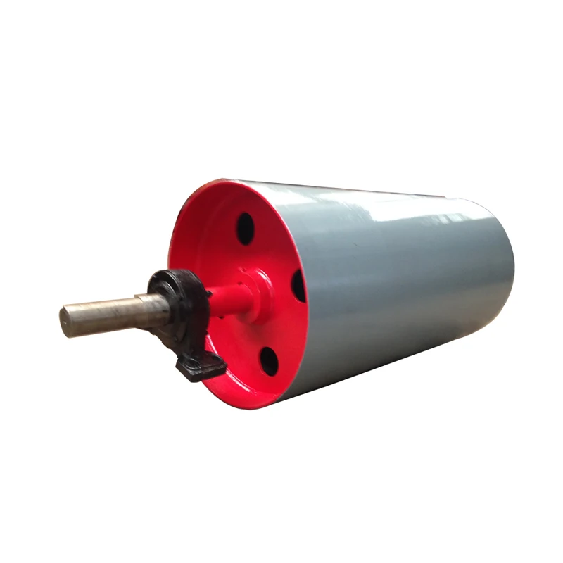 
conveying herringbone rubber coated drive pulley 