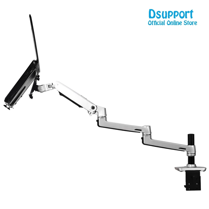 Aluminum Alloy Desktop Mount Ultra long Arm Dual-use Laptop Desk / Tablet Monitor Holder Mount Arm Full Motion Notebook Bracket