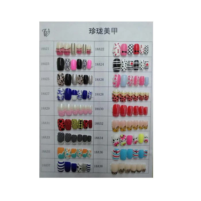 ABS Material printed nails high quality factory direct false nail tips