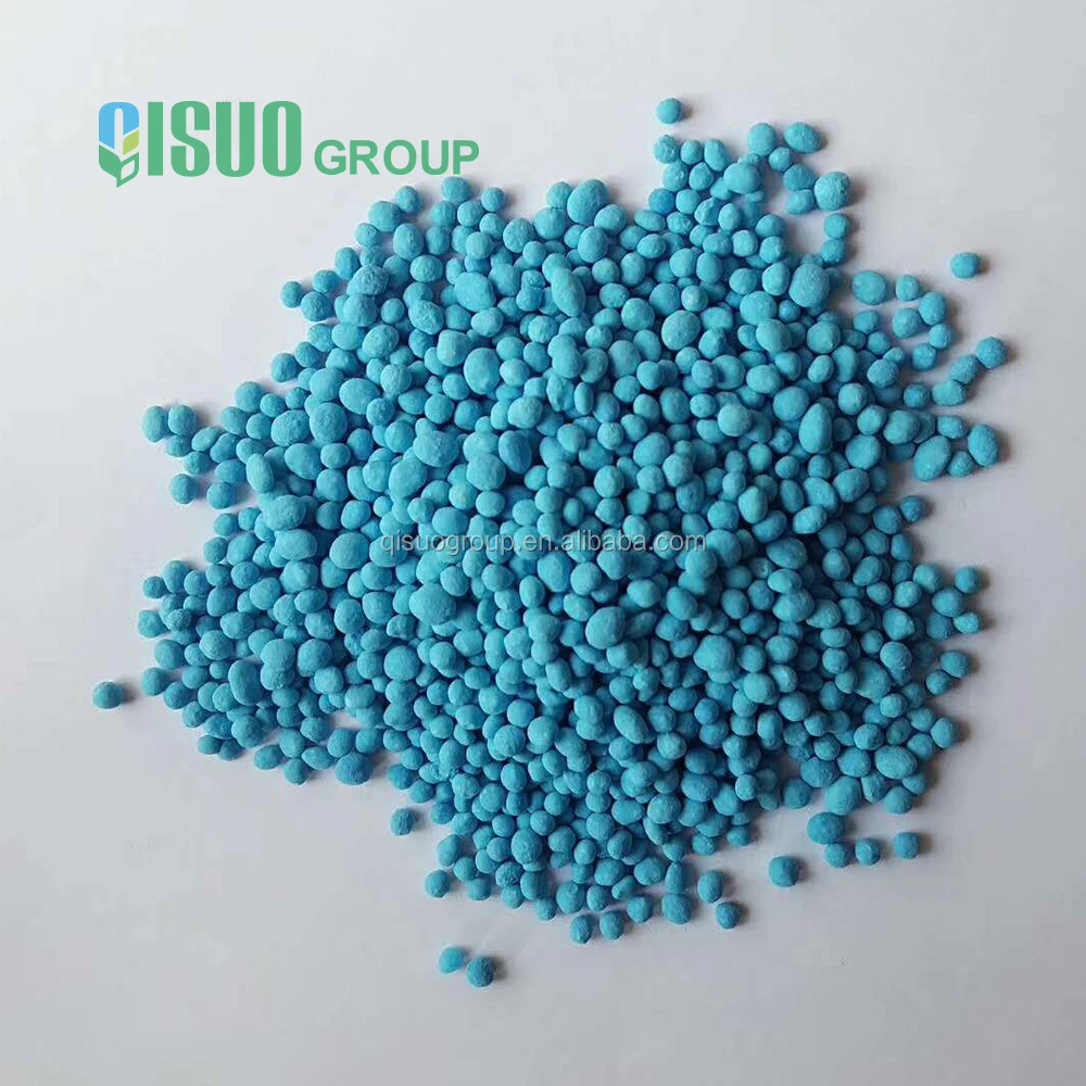 NPK compound npk fertilizer granule 12-12-17+MgO price Blue color
