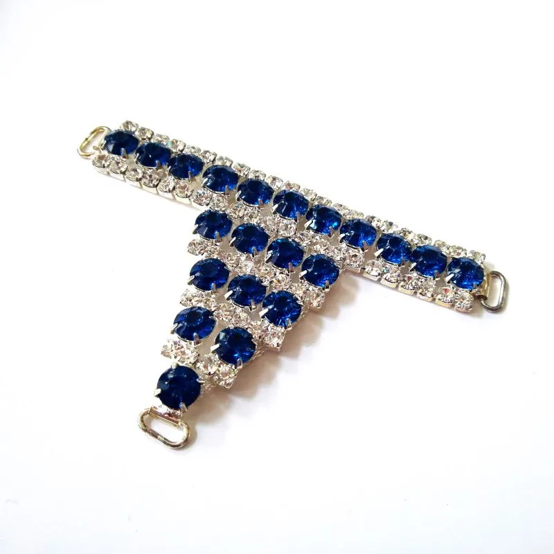 Blue Shiny Crystal Rhinestone Claw Shoes Ornaments shoe decoration