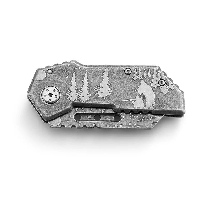 
COG stainless steel handle mini folding survival pocket knife SR288D 