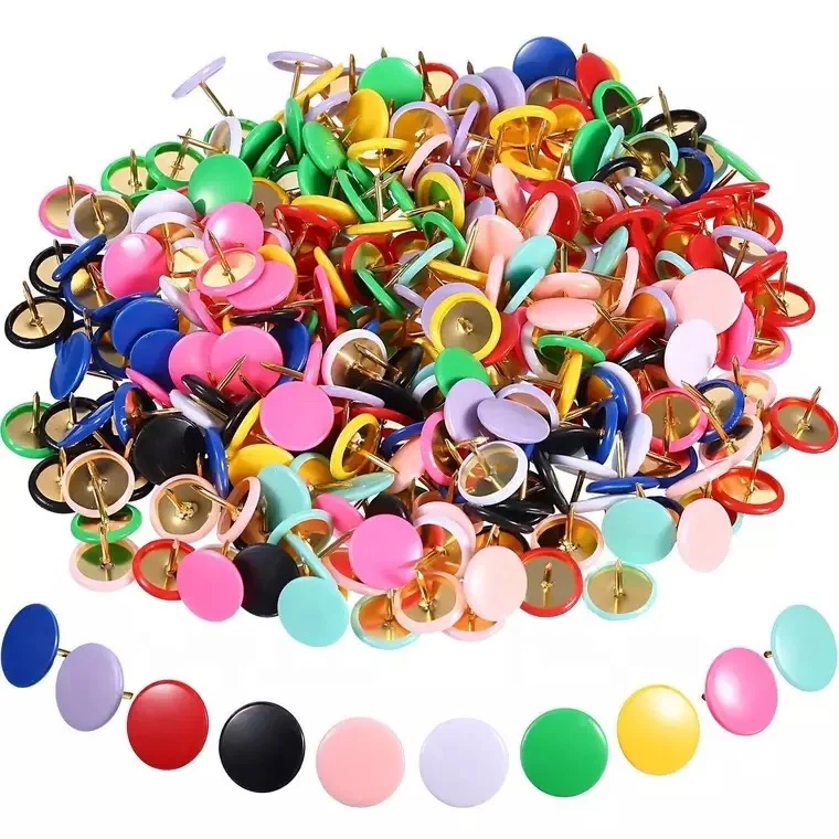 Custom colorful fashion decorative Push Pins for Office School Supplies