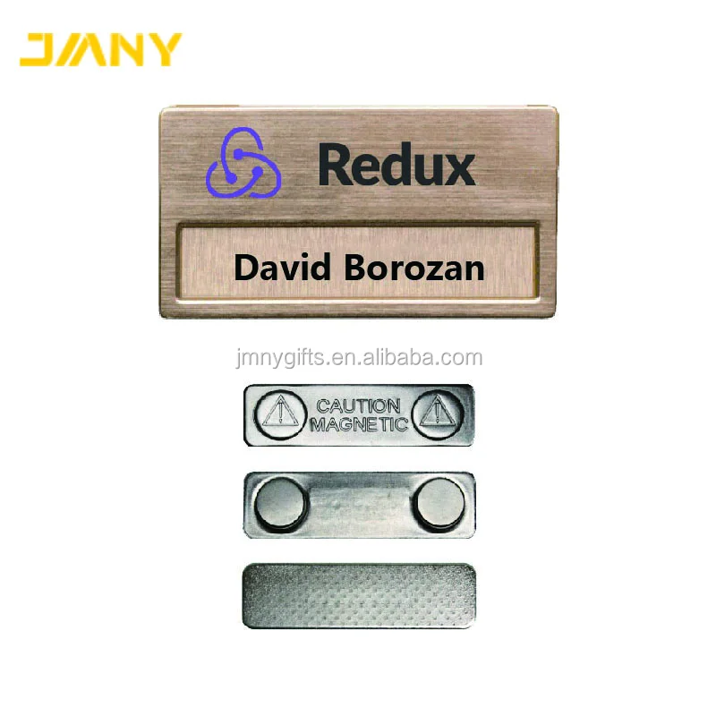 Custom Affordable and Reusable Metal Name Badge (60121437306)