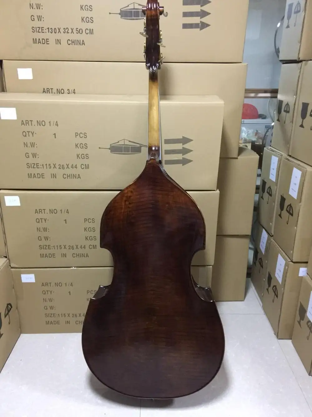 advanced  professional handmade natural flame contrabass/double bass