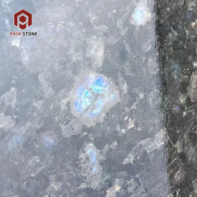 
Polished China Silver Pearl Blue Granite Slab 