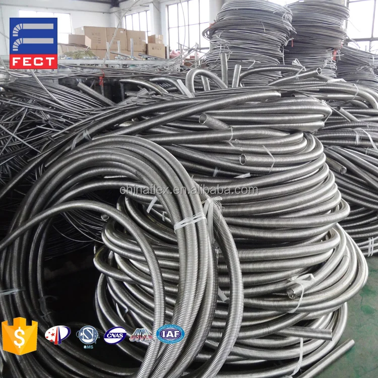 Firefighting equipment Unbraided Stainless Steel Flexible Fire Sprinkler Hose