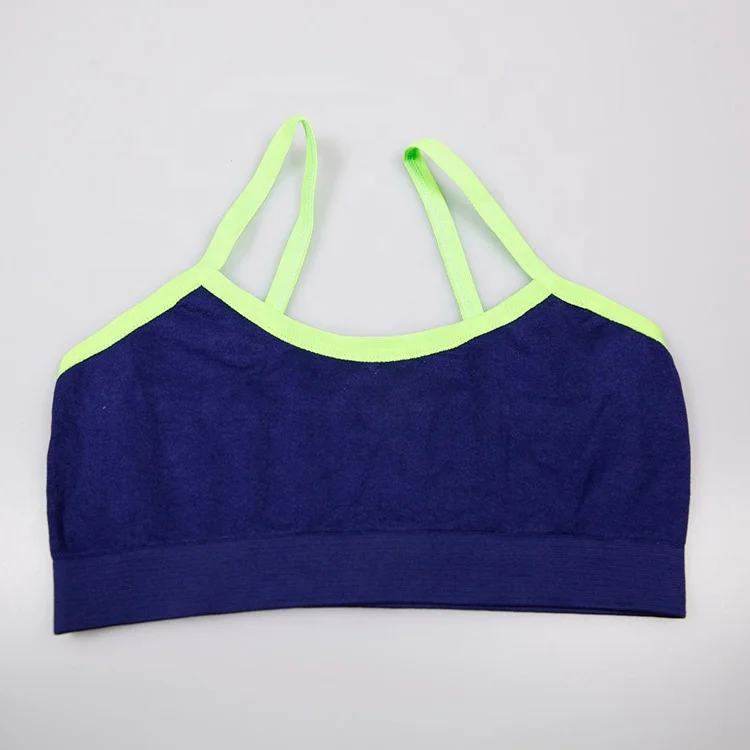 
Wholesale Everyday Wear Youth Juniorl Girls Bralette Seamless Bra Soft Wear Solid Style 