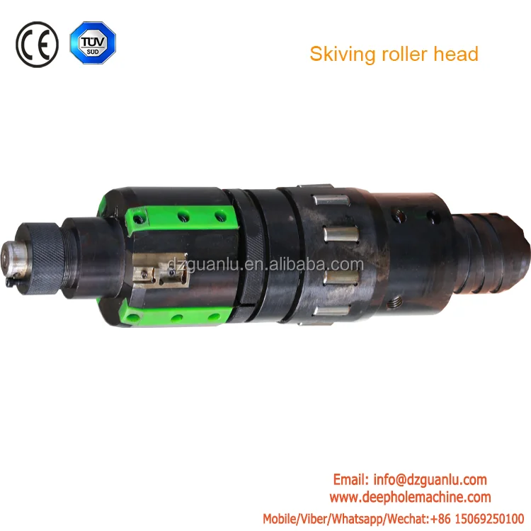 Skiving and roller burnishing tooling head
