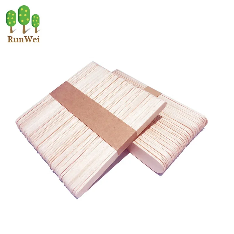 Food grade disposable wooden ice cream sticks popsicle stick