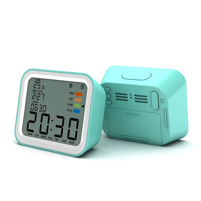 Fullwill High Quality Digital Alarm Clock Temperature Date Display Classic Style Table Clock with Dimmable LED Backlight