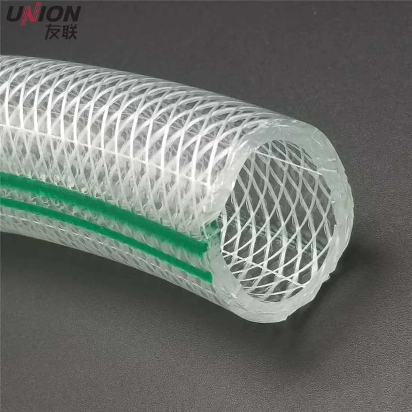 Braided PVC Hose, PVC Transparent Hose, Non-toxic Plastic Fibre Reinforced Tube