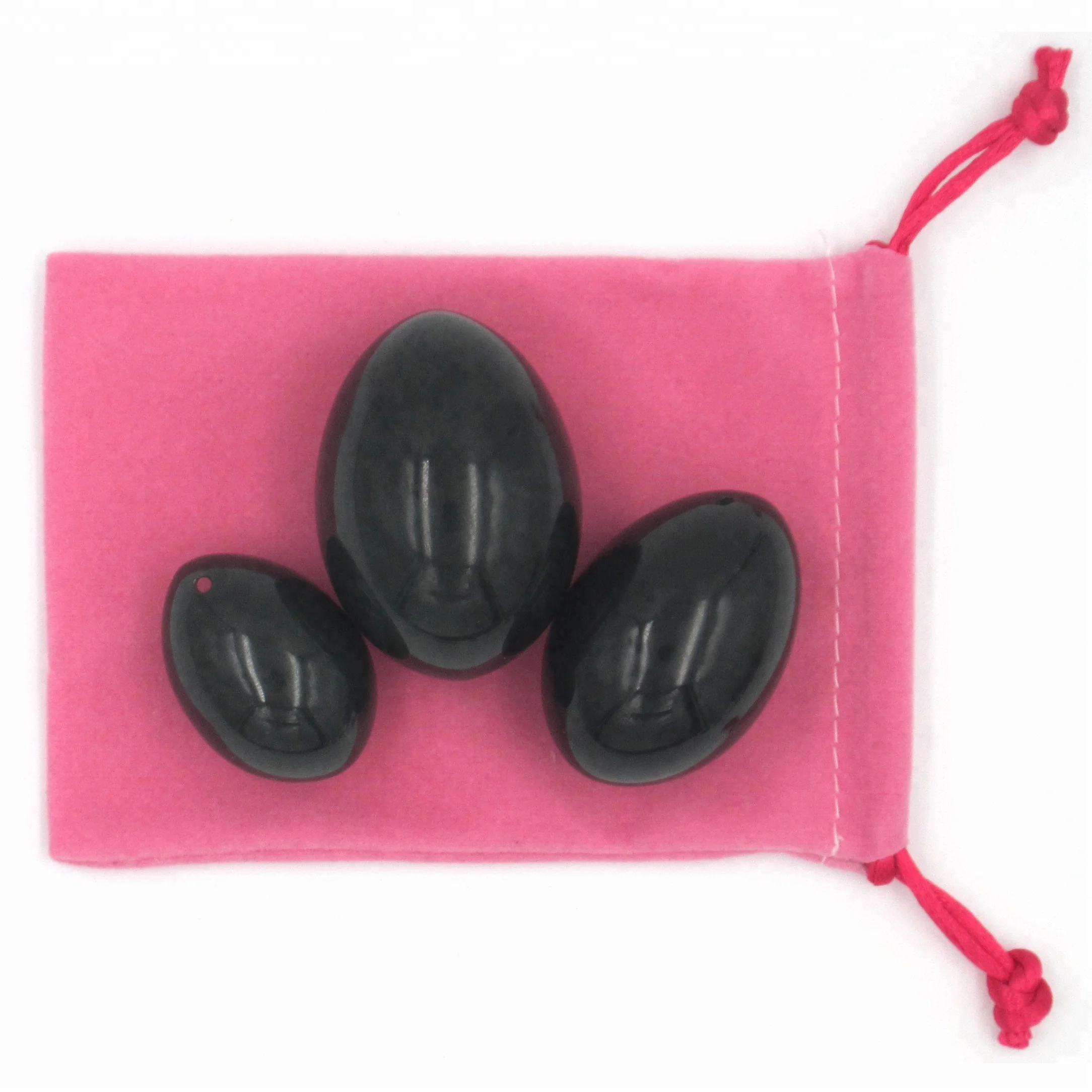 China Supply Semi-precious Stone Yoga Egg 3 in1 Nephrite Jade Eggs