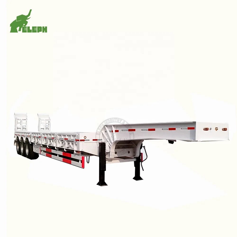 30 ton 40ft 60 tons lowbed low bed lowboy cargo transport semi truck trailer