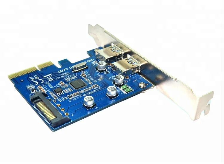 
2 Port USB 3.1 Type A PCIe controller adapter PCI express X4 to 10Gb USB3.1 expansion add on computer adapter card 
