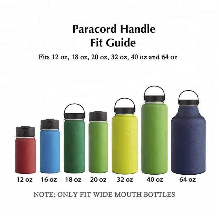 
Premium Quality Outdoor Sports Paracord Handle With Safety Ring and Carabiner 