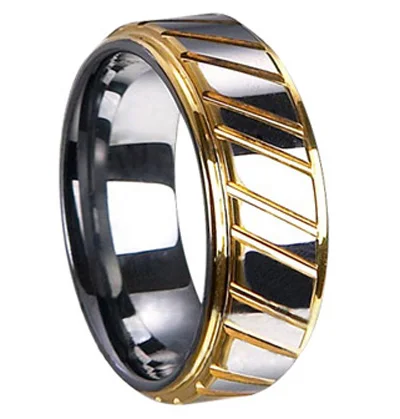 Tungsten ring latest gold finger ring designs gold wedding ring