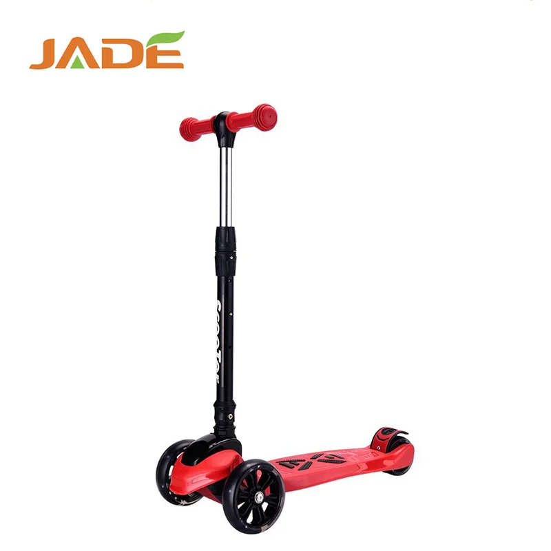 ZheJiang manufacturer kids 3 LED Light wheel scooter folding kick scooter for baby age